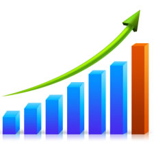 Growth Graph Chart PSD and PNG Image Download