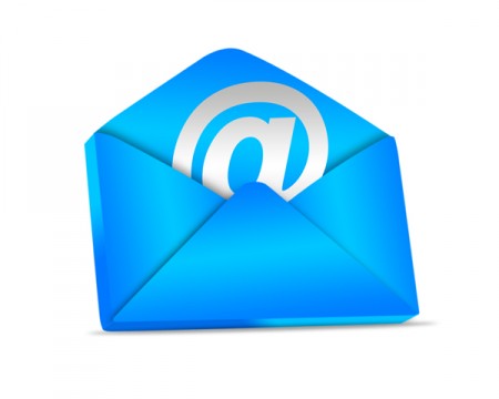 blue email icon