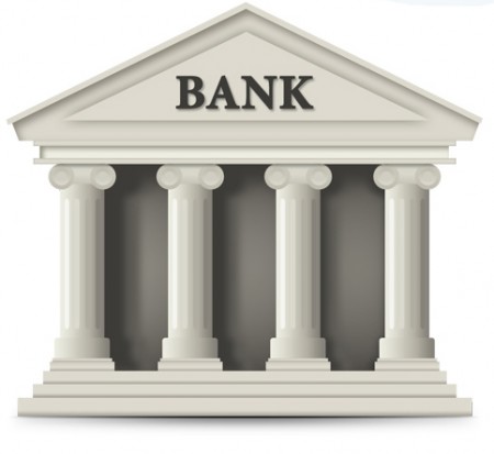 Free realistic looking bank building icon in a fully editable 