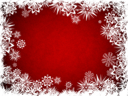 Free Christmas Backgrounds on Free Red Christmas Background Graphic With White Snowflake Border In A