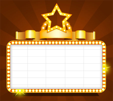 Blank Theater Sign Template