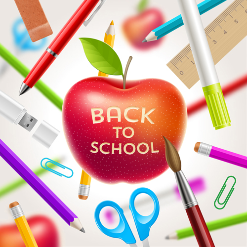 Back To School Background Vector - CDev